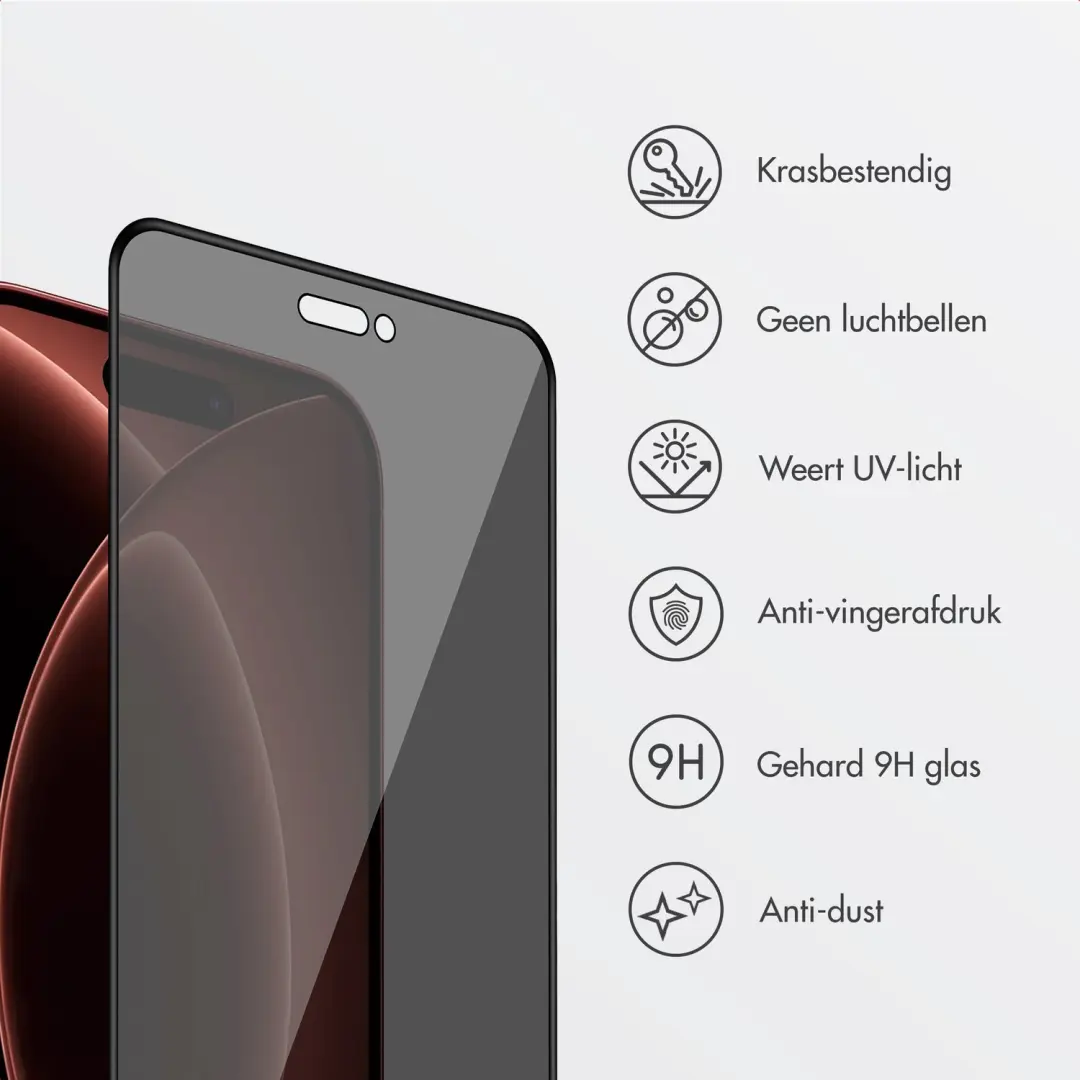 Accezz SH00100488 Privacy Screenprotector iPhone 18/17 Pro Max - afbeelding 3 van 6