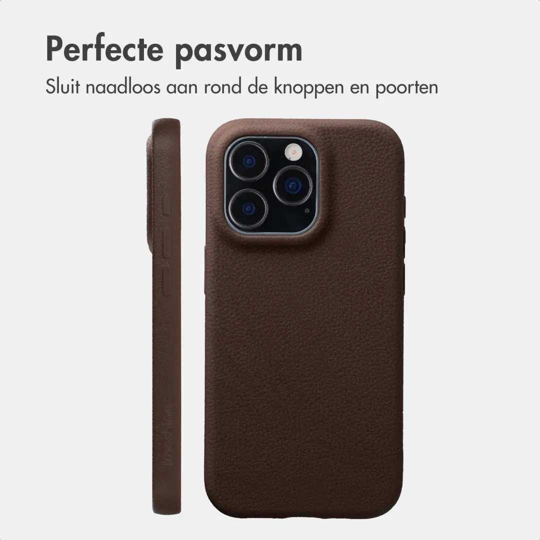 Imoshion Texture Backcover iPhone 16 Pro - Donkerbruin - afbeelding 6 van 6