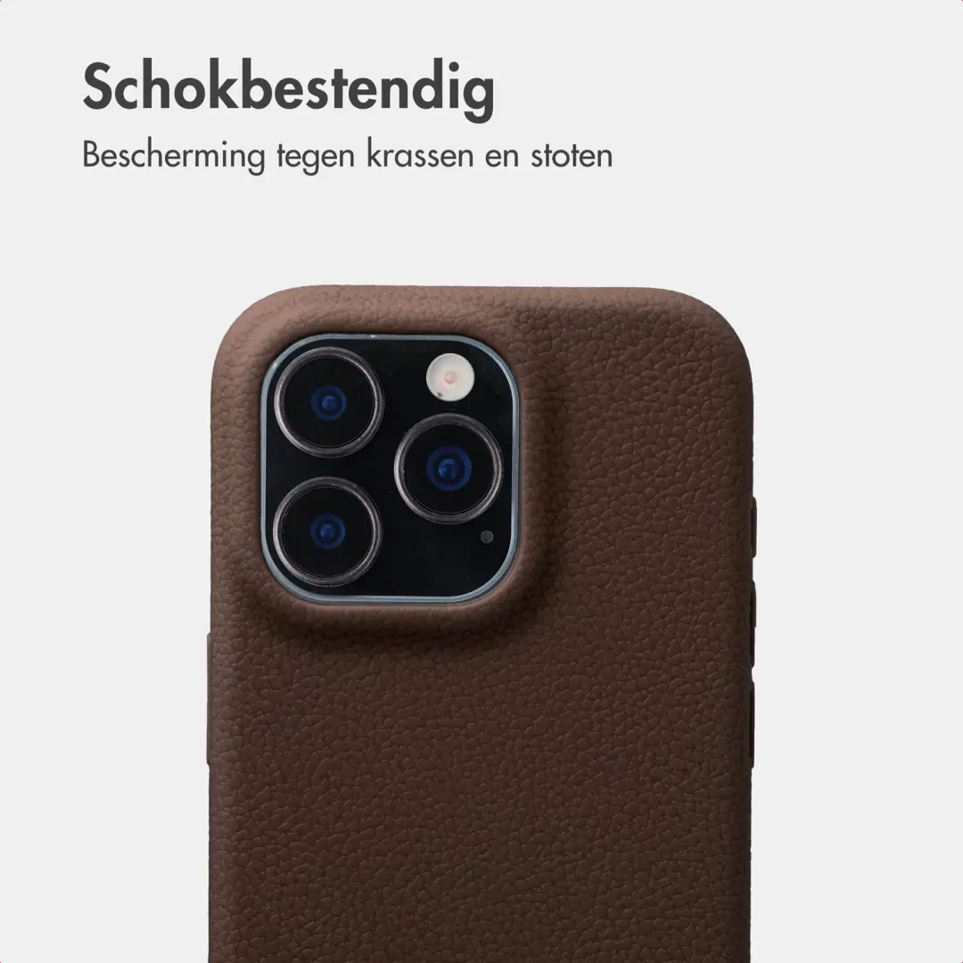 Imoshion Texture Backcover iPhone 16 Pro - Donkerbruin - afbeelding 4 van 6