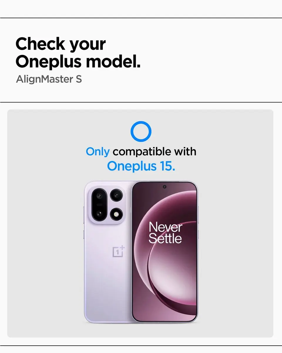 Spigen GlastR AlignMaster S AGL11333 - OnePlus 15 - afbeelding 2 van 6