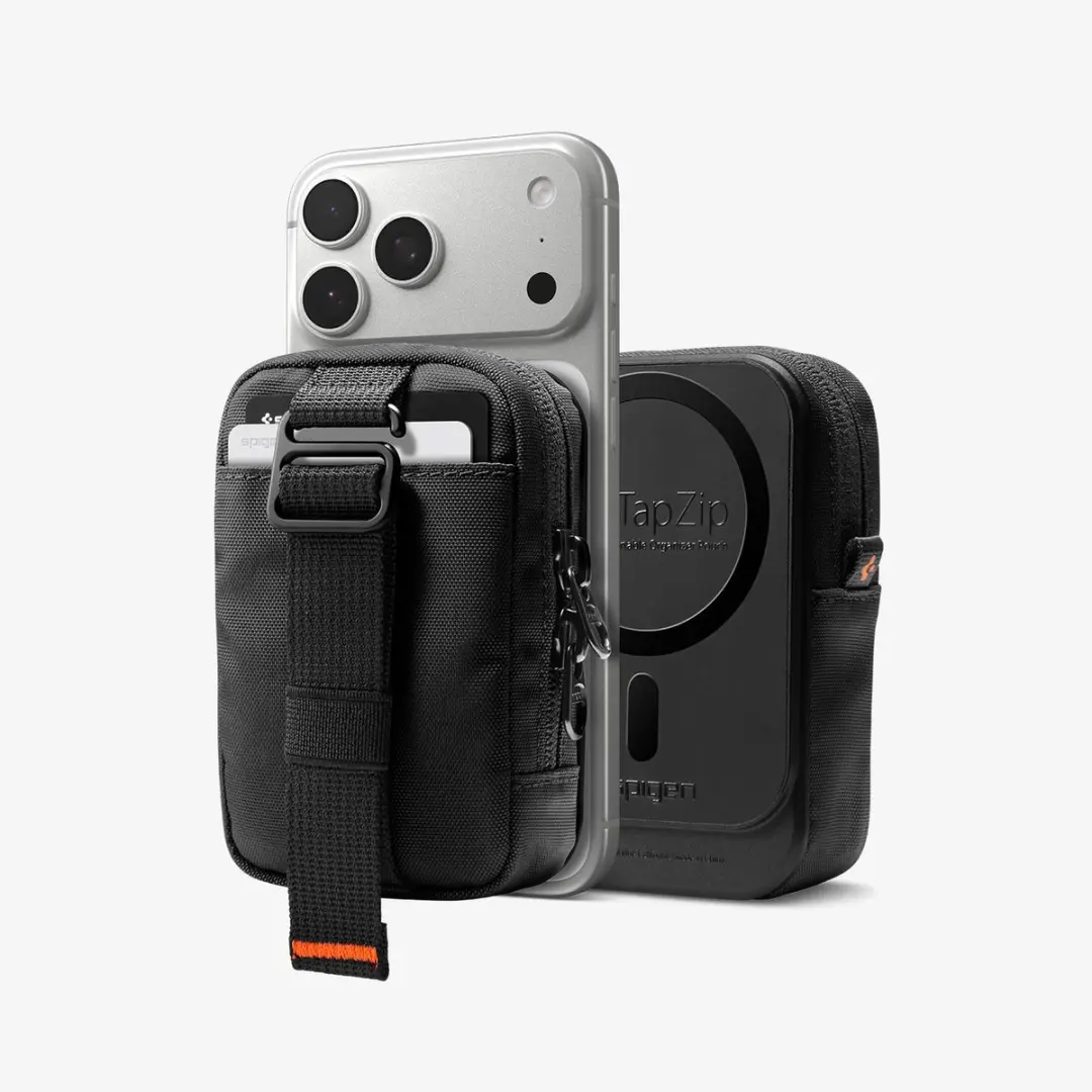 Spigen MagFit 2 AFA11564 MagSafe Wallet - Zwart - afbeelding 5 van 6