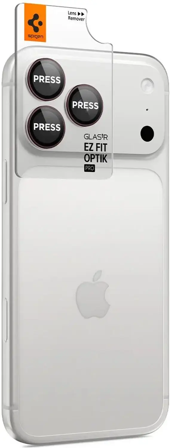 Spigen GlastR EZ Fit Optik Pro Achtercamera Beschermfolie - 2 Stuks - Wijnrood - afbeelding 6 van 6