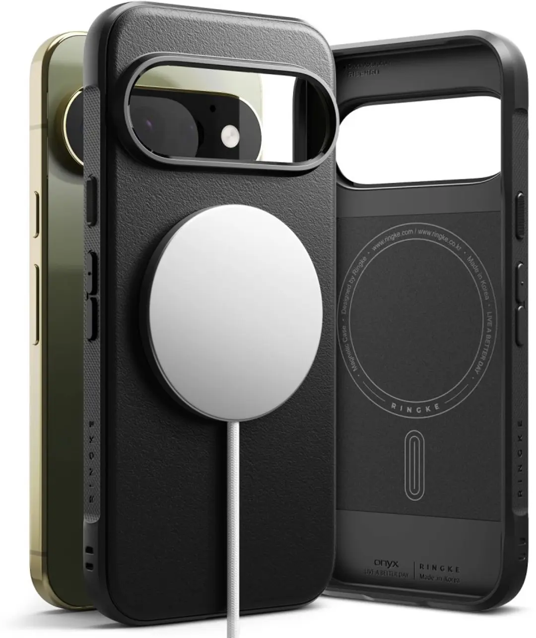 Ringke Onyx Magnetic MagSafe Pixel 11 Pro Hoesje - Zwart - afbeelding 6 van 6
