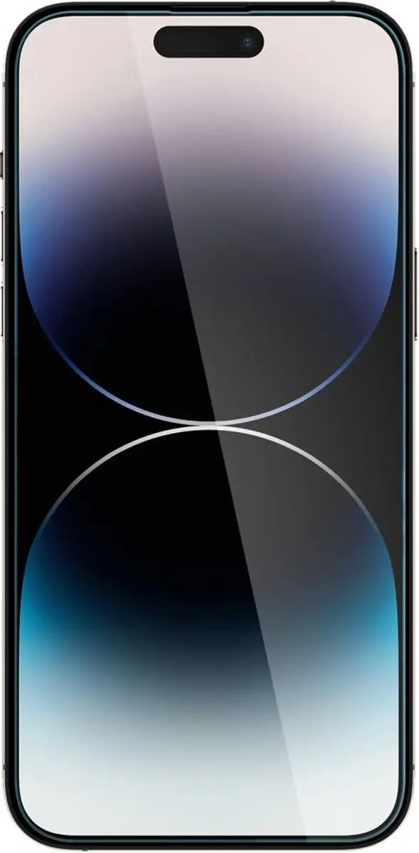 Spigen Glass.TR Slim iPhone 14 Pro Privacy Glas - Zwart - afbeelding 3 van 4