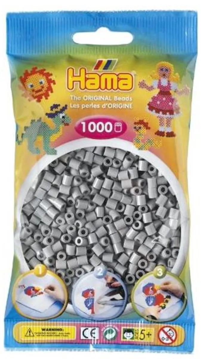 Hama Str Kr 1000 - 1000 Stuks - Grijs