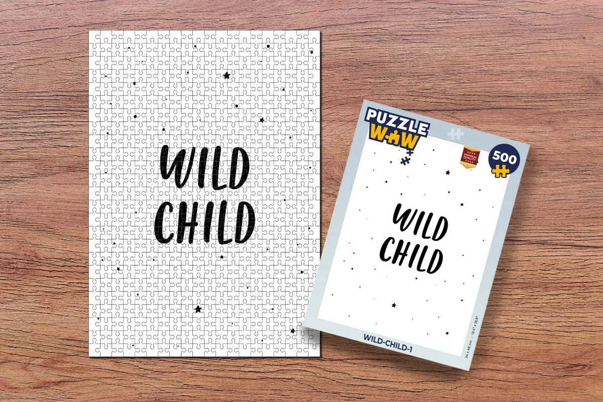 PuzzleWow Quotes Wild Child Legpuzzel 500 Stuks - Multicolor