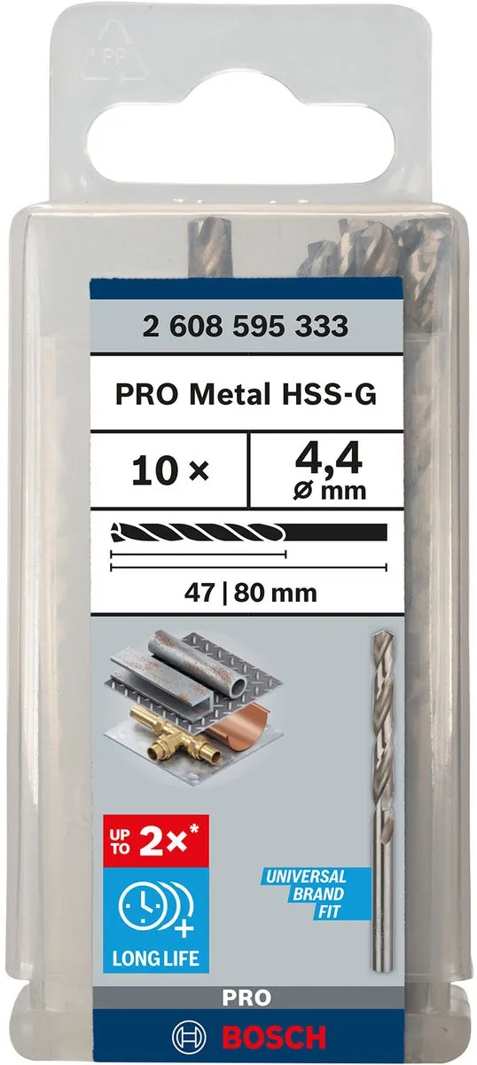 Bosch Professional ST. LINE HSS-G Boor 4.4mm - 10 Stuks - afbeelding 5 van 5