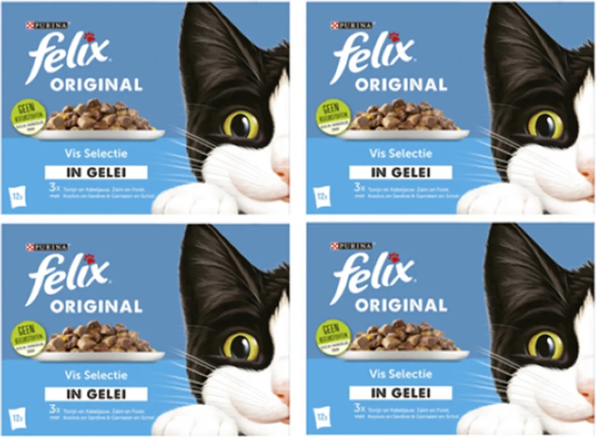 Felix Original Vis Selectie in Gelei Kattenvoer