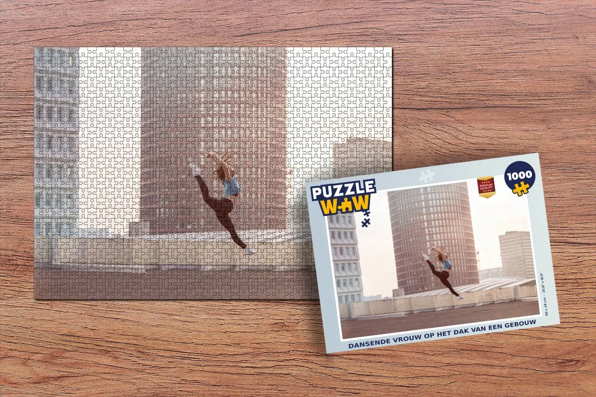 PuzzleWow Dansende Vrouw Legpuzzel 1000 Stuks - Multicolor