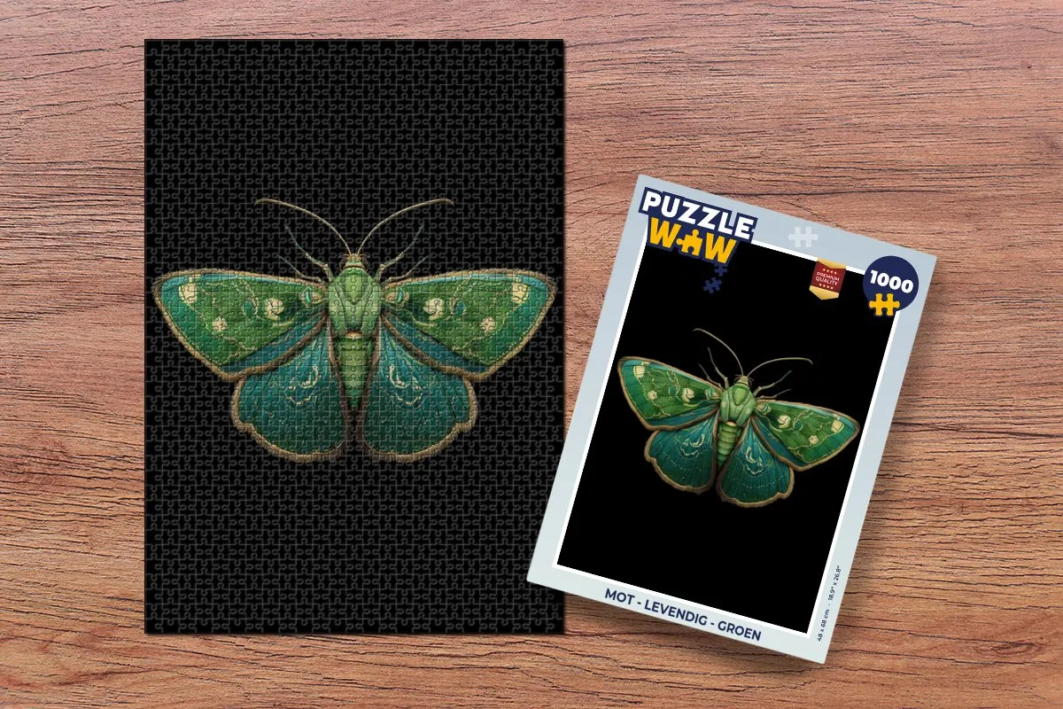 PuzzleWow Levendig Groen Legpuzzel 1000 Stuks - MPN 8721414224678