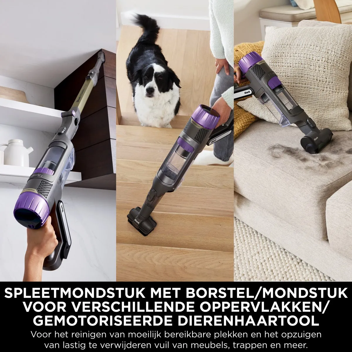 Shark PowerDetect IP3251EUT Draadloze Stofzuiger - Goud - 165 Airwatts - afbeelding 6 van 6