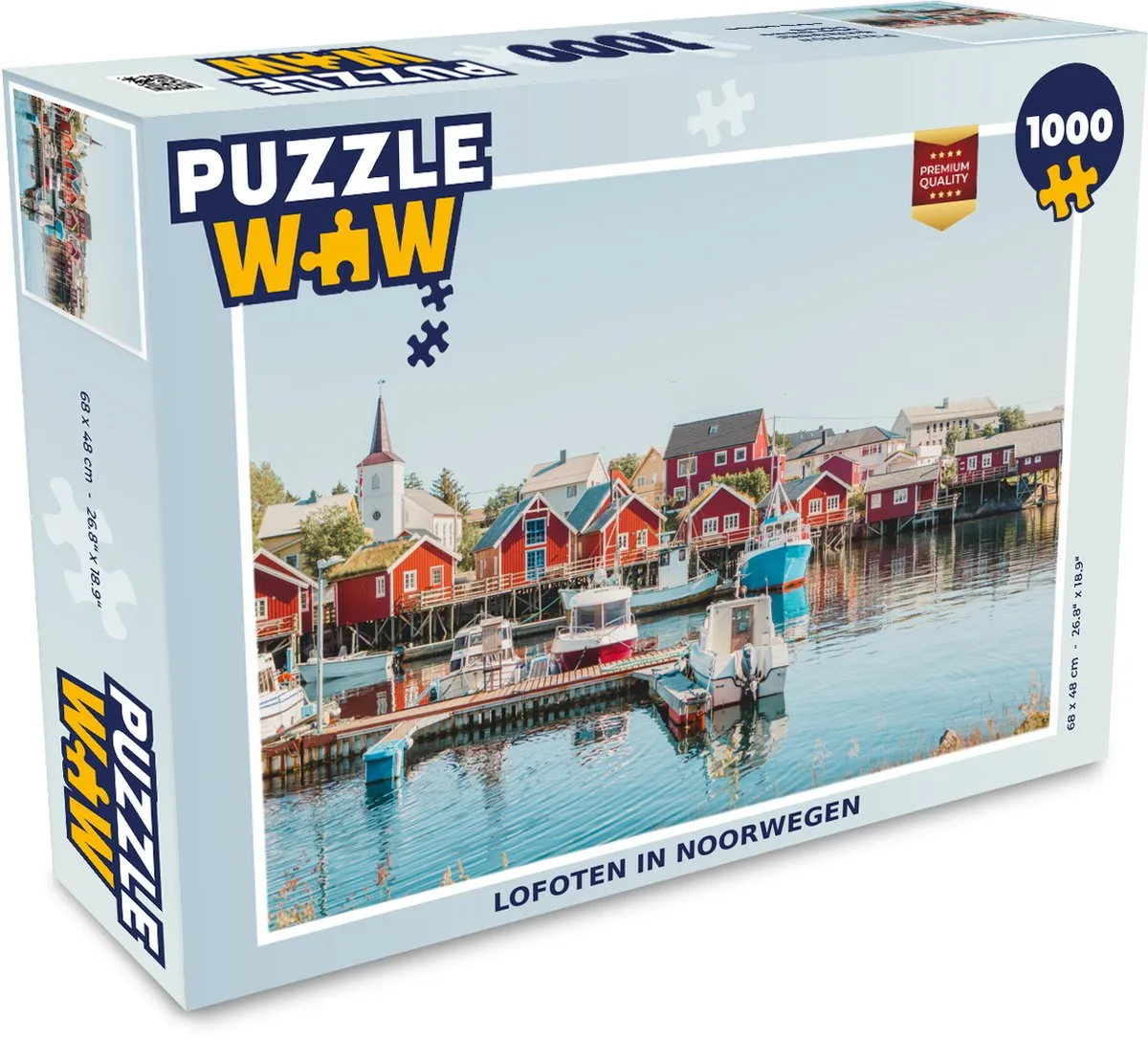PuzzleWow Lofoten in Noorwegen Legpuzzel 1000 Stuks