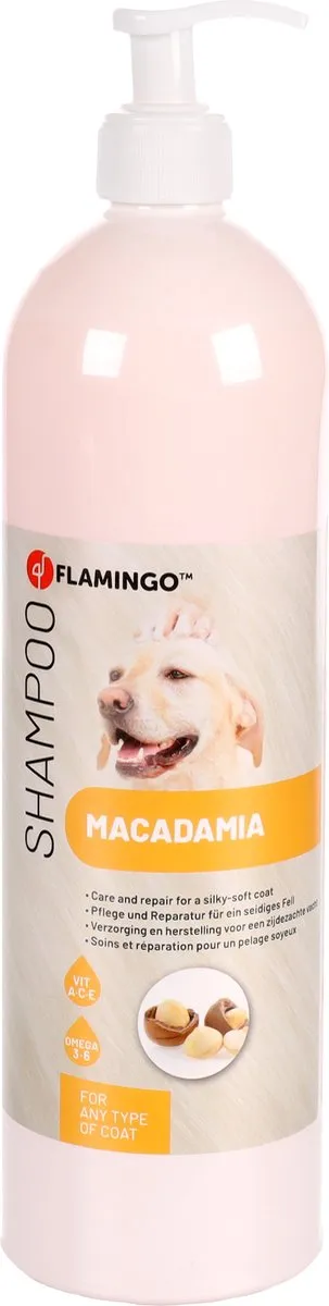 Flamingo Macadamia Hondenshampoo 1L