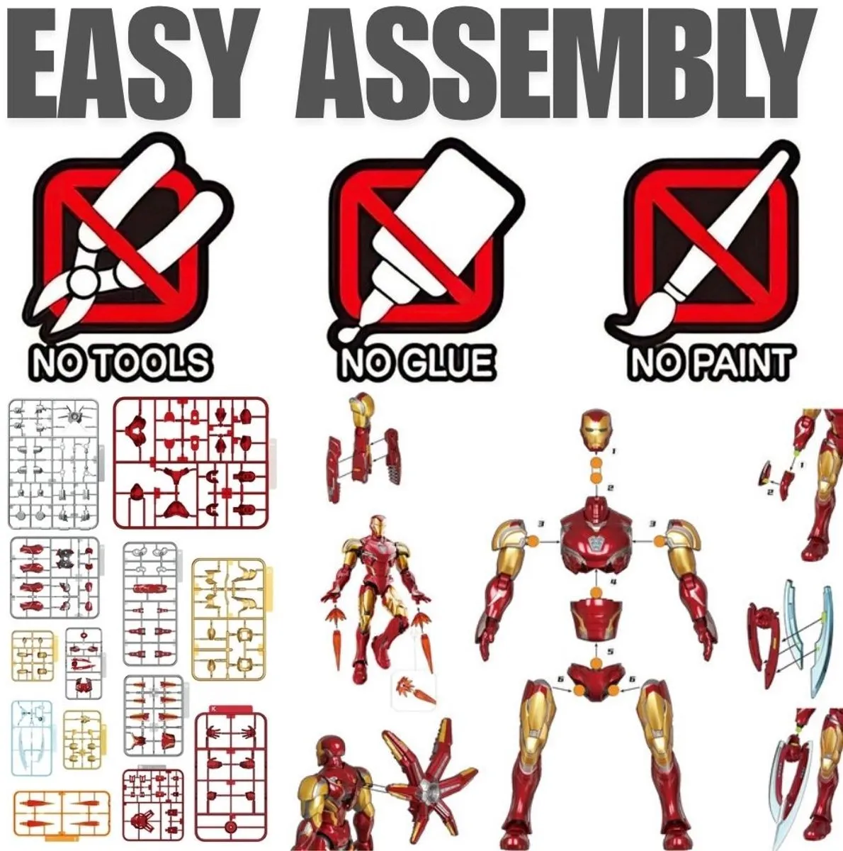 Marvel Iron Man MK85 DX Bouwset Champions Class 01 - 73920