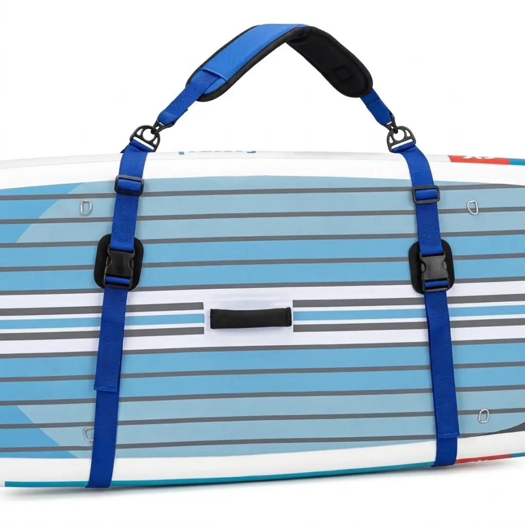 Blauwe SUP board schouderband