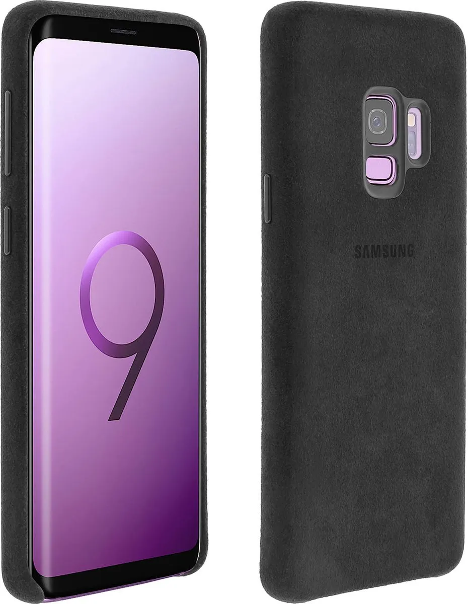 Samsung Alcantara Hoesje SM-G960 - Zwart