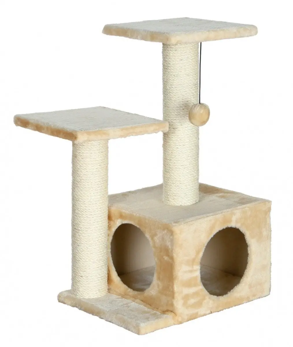 Trixie Krabpaal Valencia - 3 Niveaus - 44x33x71cm Beige - afbeelding 5 van 5