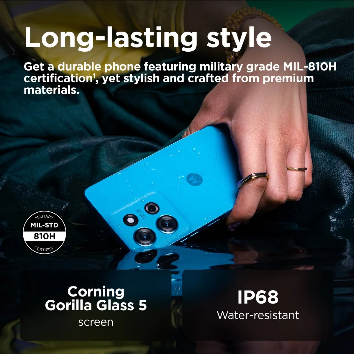 Motorola Moto G75 5G PB3Y0004SE - 256GB - Relucent Blue