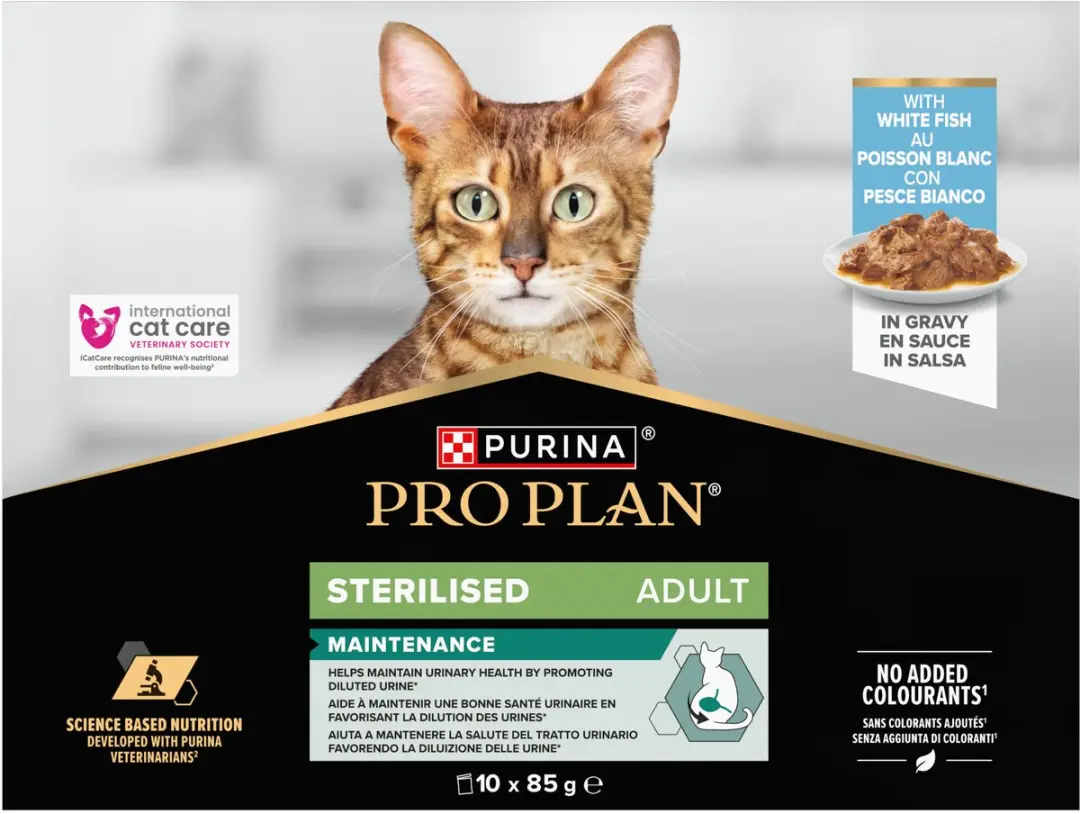 Pro Plan Kat Pouch Adult Sterilised Vis - 4x10x85g - afbeelding 2 van 6