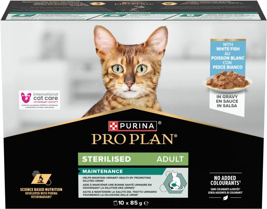 Pro Plan Kat Pouch Adult Sterilised Vis - 4x10x85g - afbeelding 5 van 6