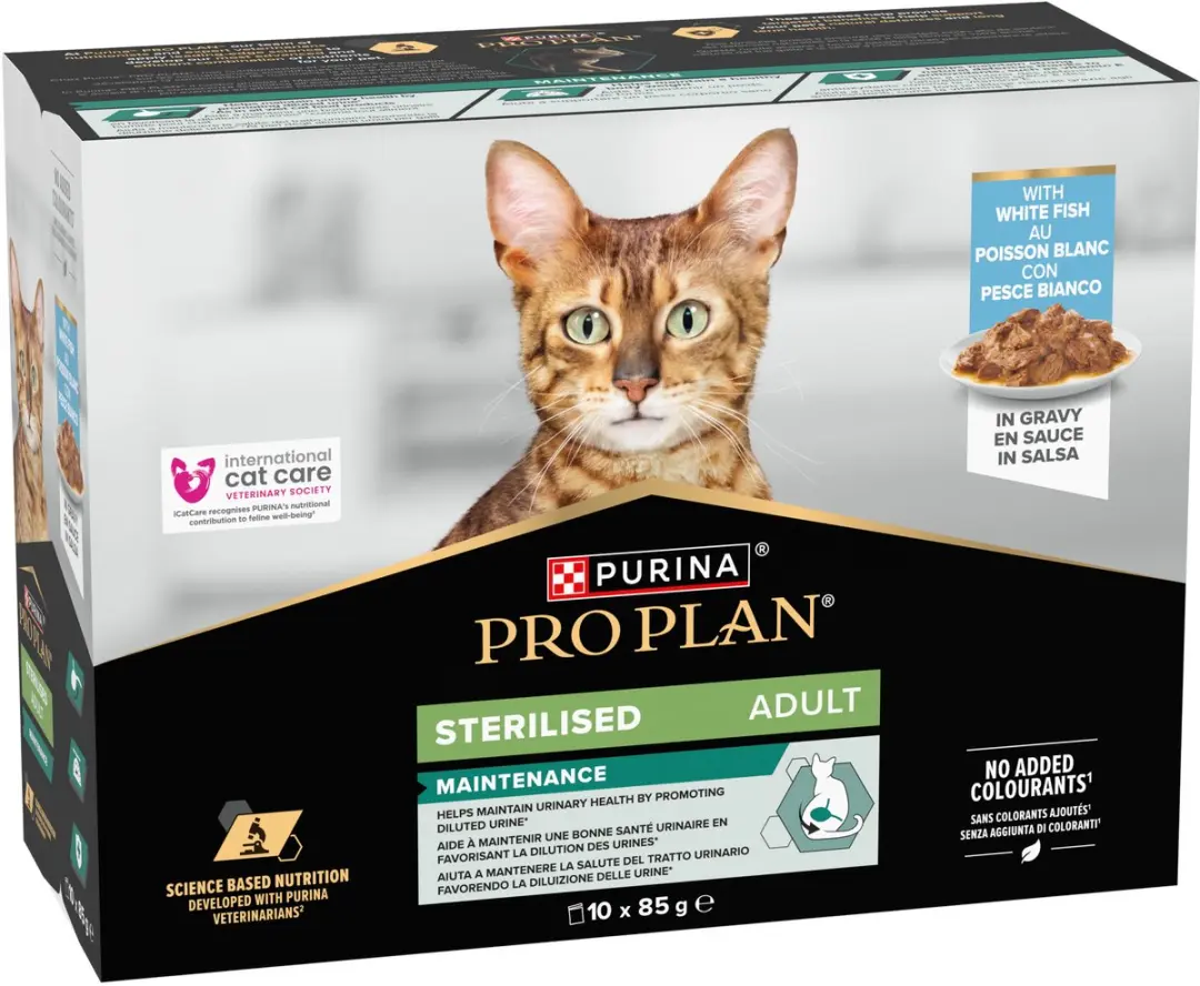 Pro Plan Kat Pouch Adult Sterilised Vis - 4x10x85g - afbeelding 6 van 6