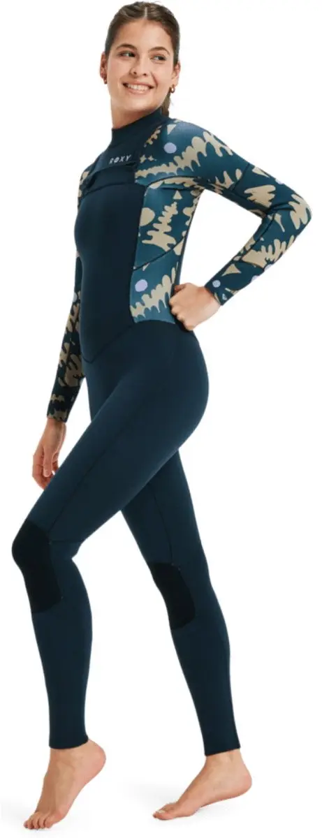 2025 Roxy Dames Swell Natural 4/3mm Borst Ritssluiting Wetsuit 26BW213