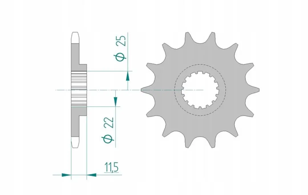 Afam 520 Tandwiel 17 Tands - afbeelding 3 van 3