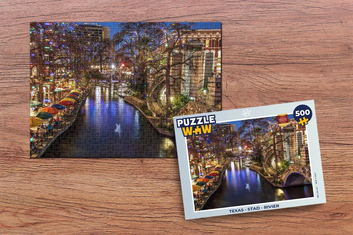 PuzzleWow Texas Legpuzzel 500 Stuks - Multicolor