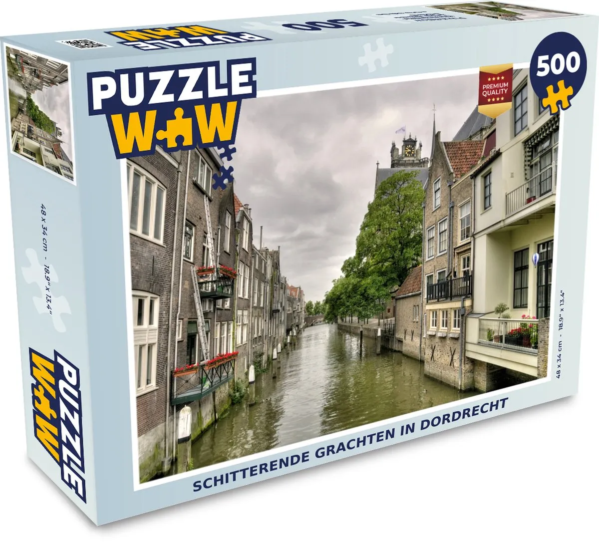 PuzzleWow Huizen Architectuur Legpuzzel 500 Stuks