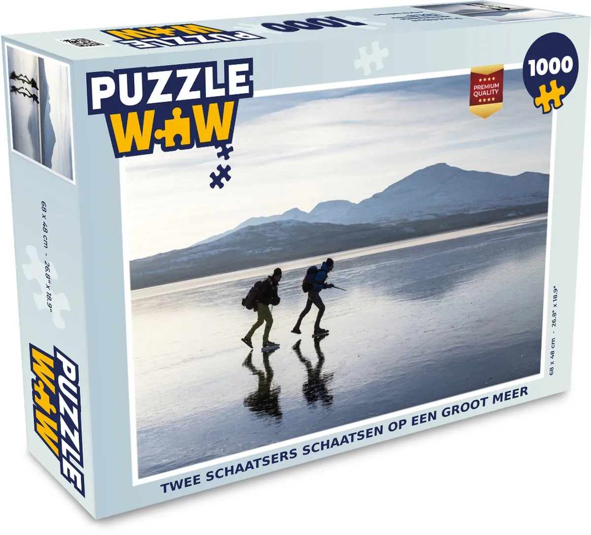 PuzzleWow Puzzel Twee Schaatsers 1000 Stuks