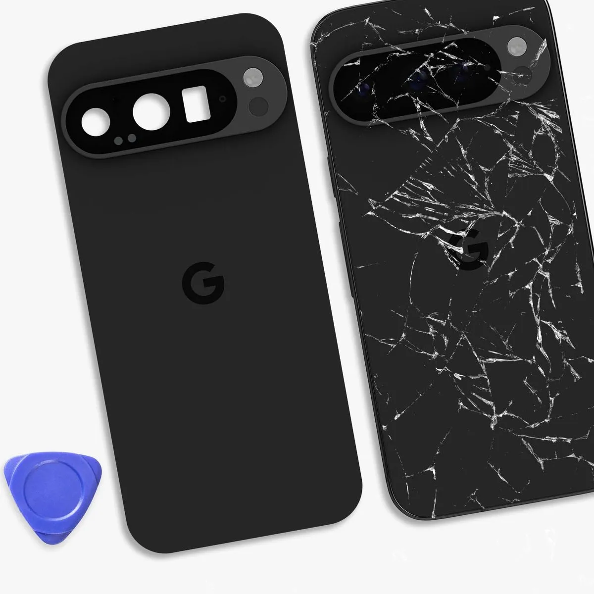 Google Pixel 9 Pro Achterglas - Zwart