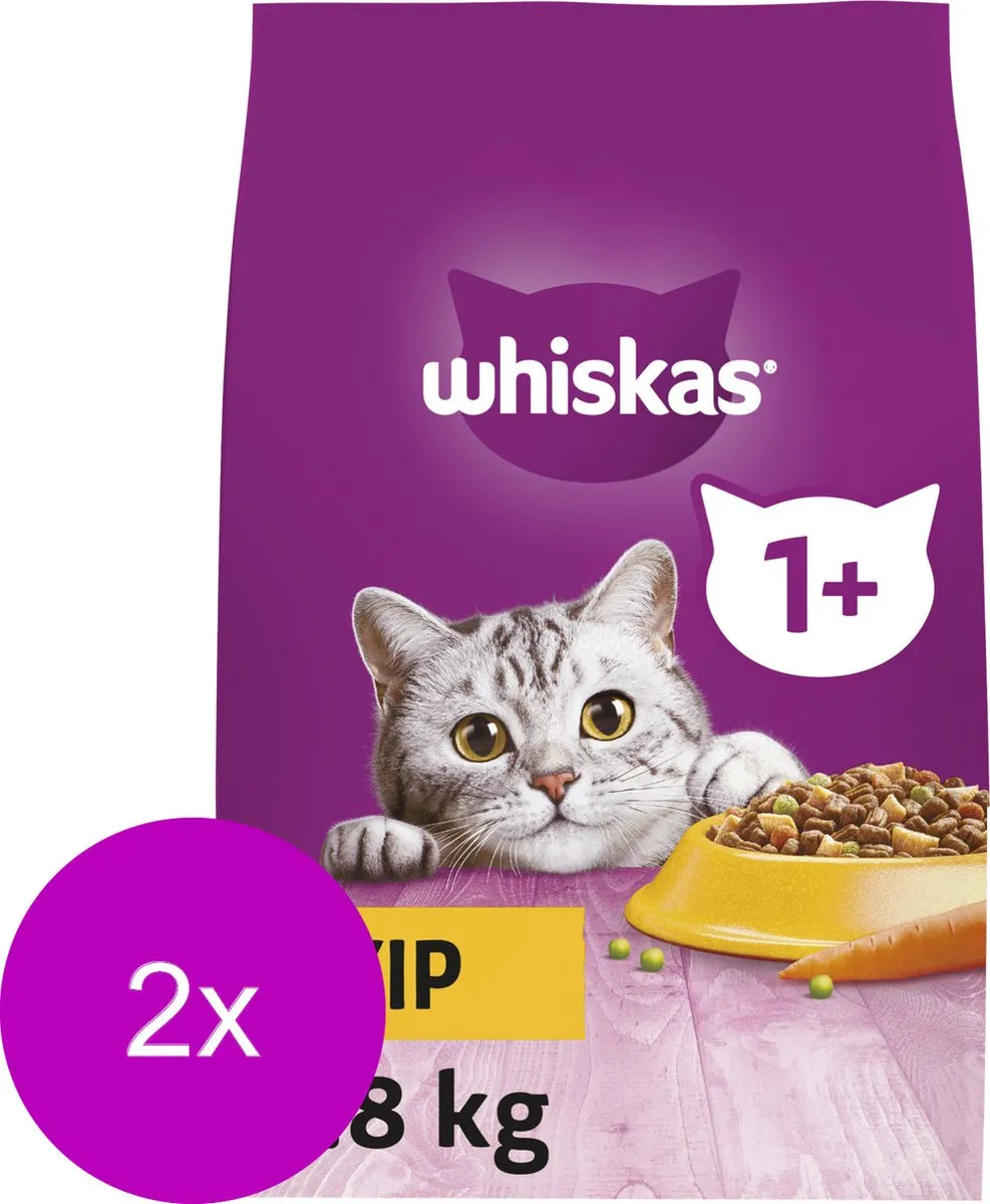 Whiskas Adult Kip Brokjes - 2x3,8kg