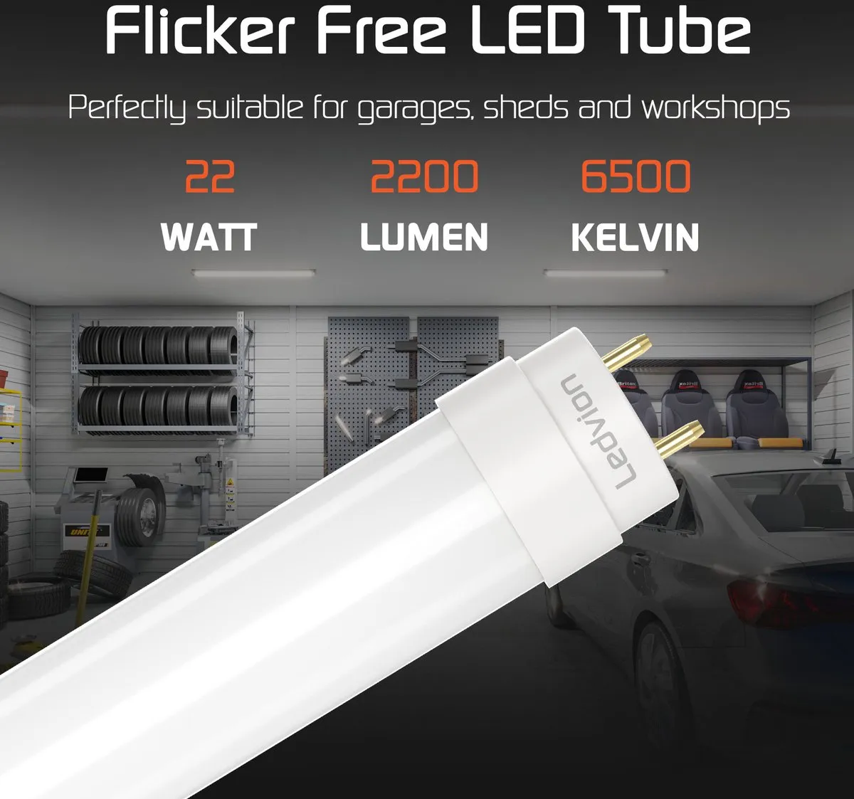 LEDVION LED TL Buis 150cm 22W 6500K - Helder