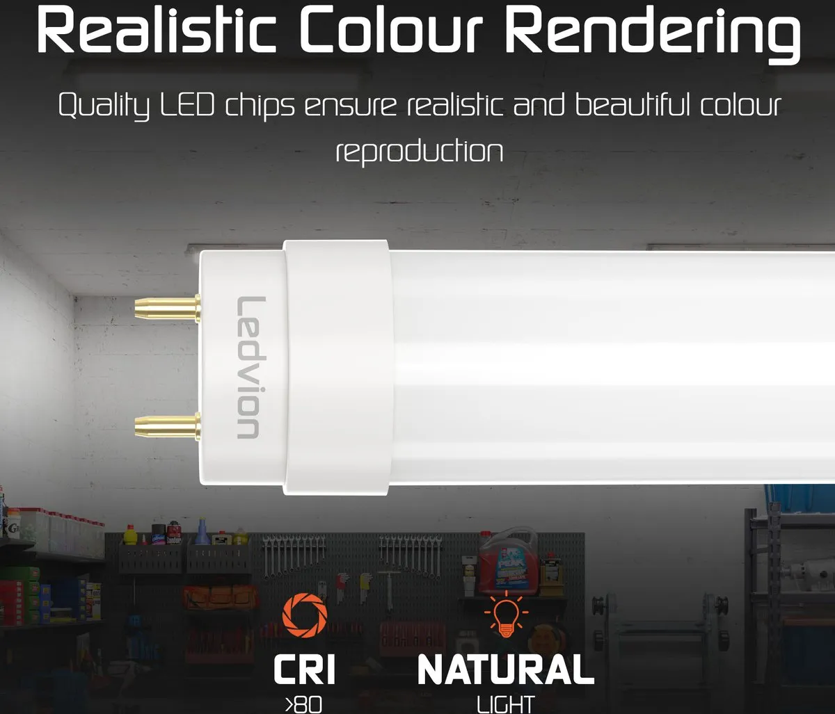 LEDVION LED TL Buis 150cm 22W 6500K - Helder