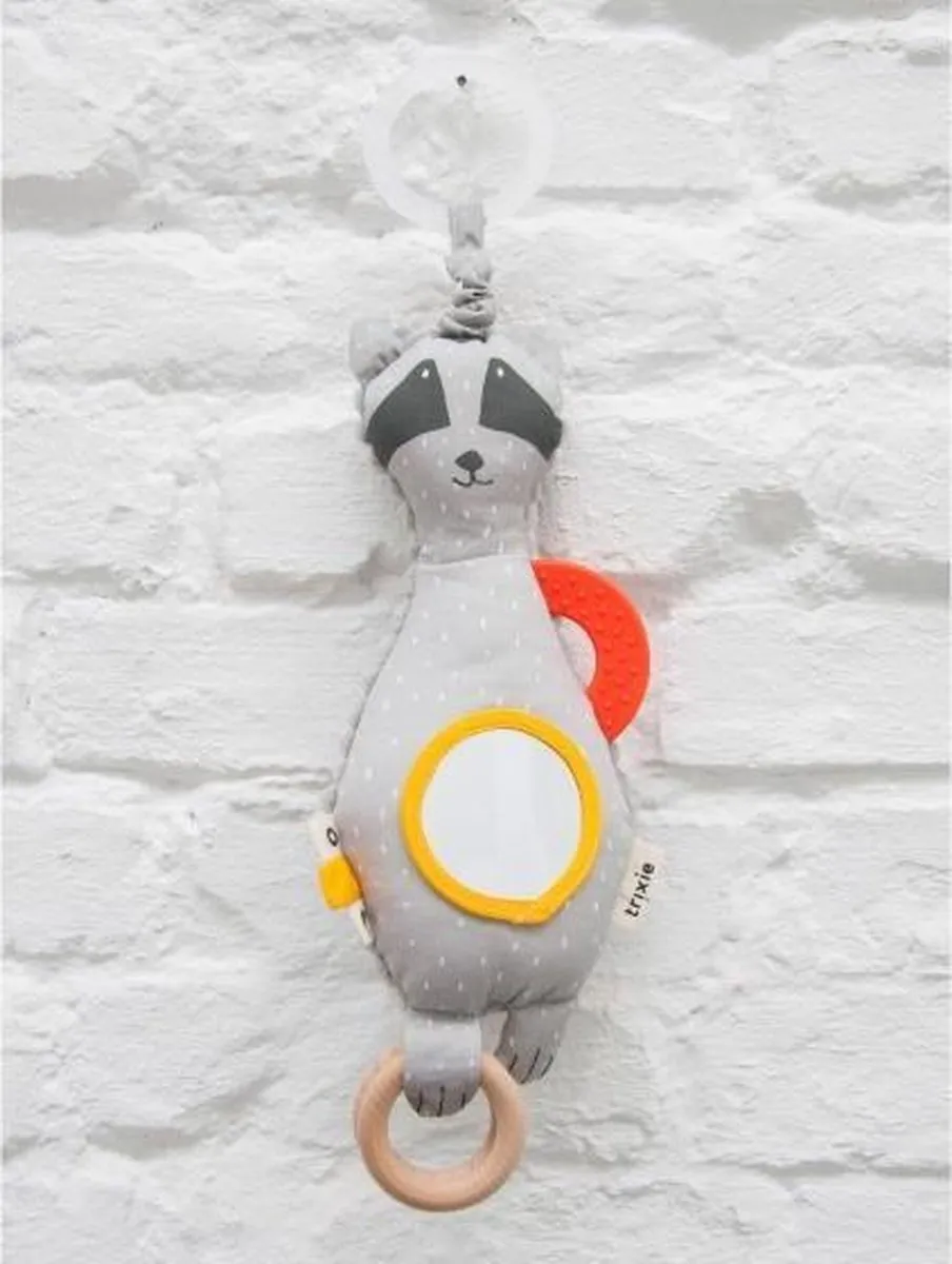 Trixie Baby Activiteitenknuffel Mr. Raccoon - Grijs