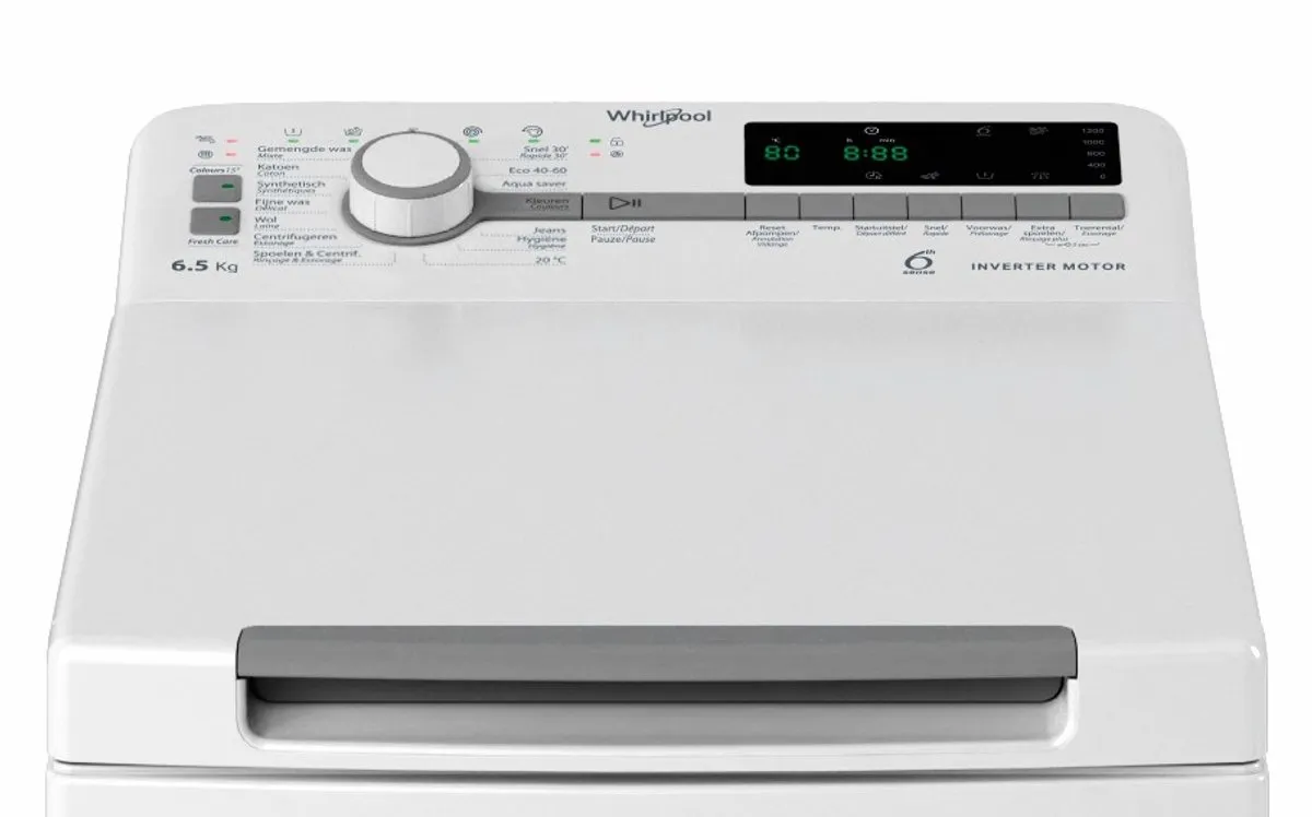 Whirlpool TDLR 65251B BE Bovenlader Wasmachine 6,5 kg - Wit - afbeelding 6 van 6