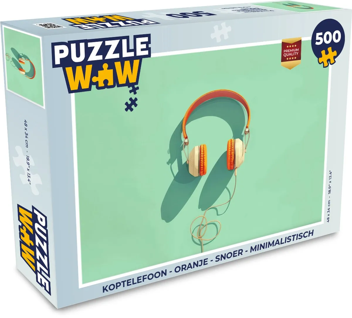 PuzzleWow Koptelefoon Oranje