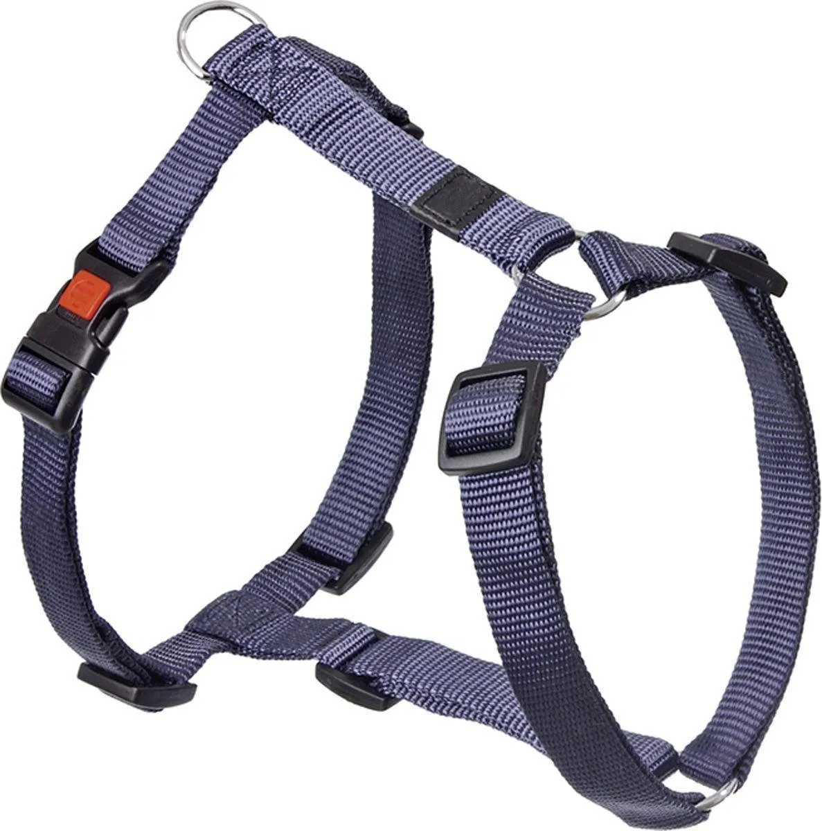 Flamingo Ziggi H-harnas - Blauw S 35-50cm