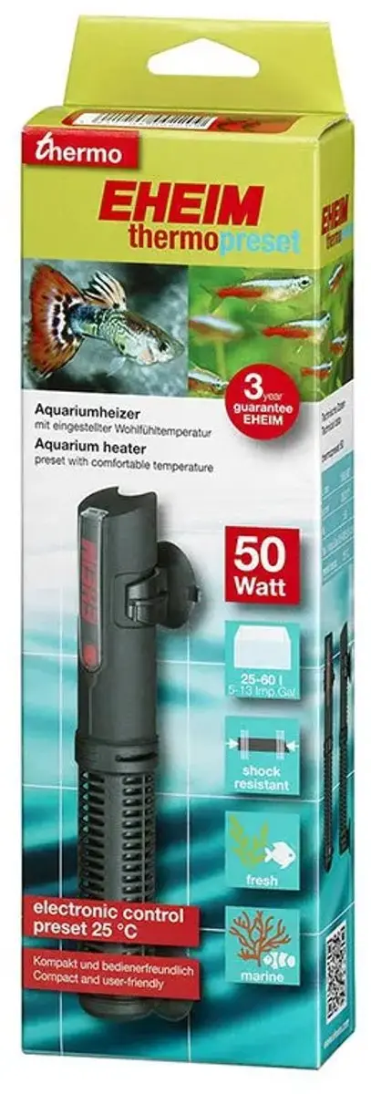 Eheim Thermopreset 50 Aquariumverwarming 168,5mm - Blauw - afbeelding 4 van 6