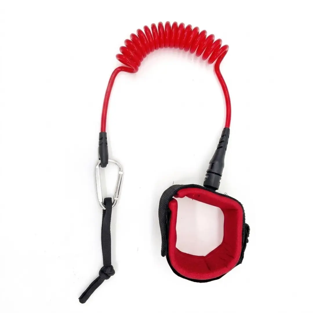 Rode SUP board polsband touw unisex spiraal leash met verstelbare enkelband 360