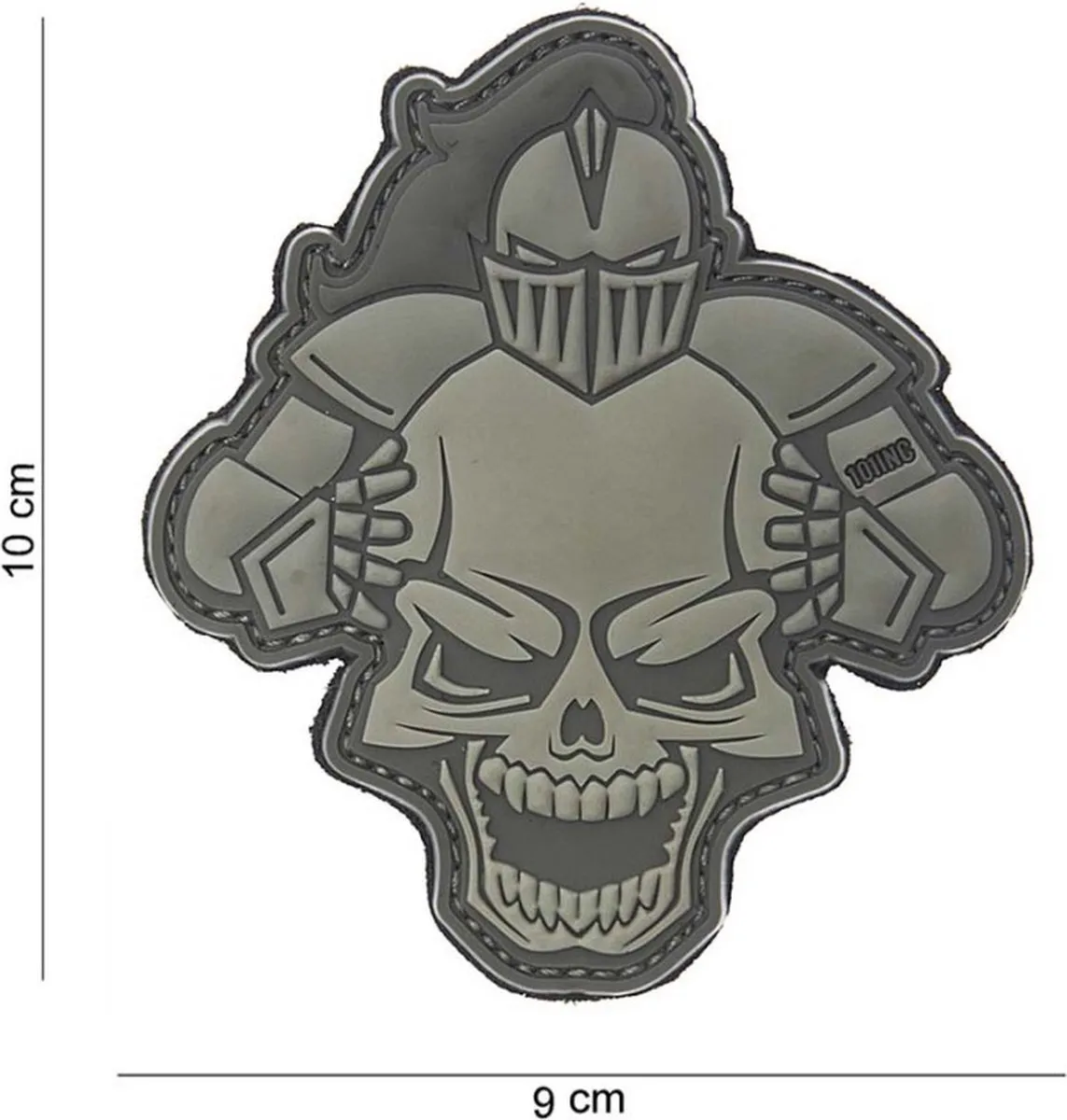 101 Inc Embleem 3D Knight Grijs