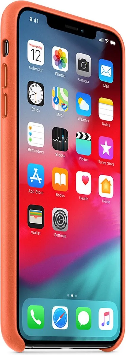 Apple iPhone Xs Max Leren Hoesje MVFY2ZM/A - Oranje