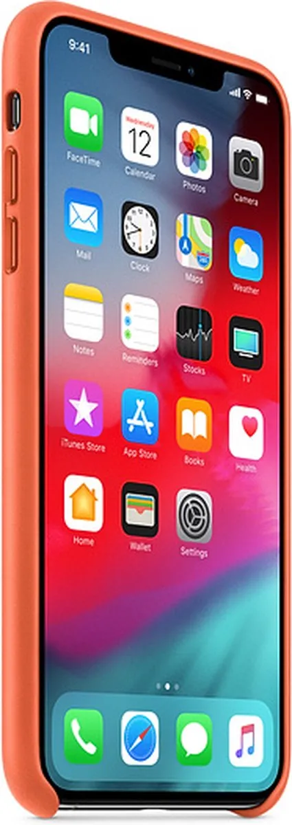 Apple iPhone Xs Max Leren Hoesje MVFY2ZM/A - Oranje
