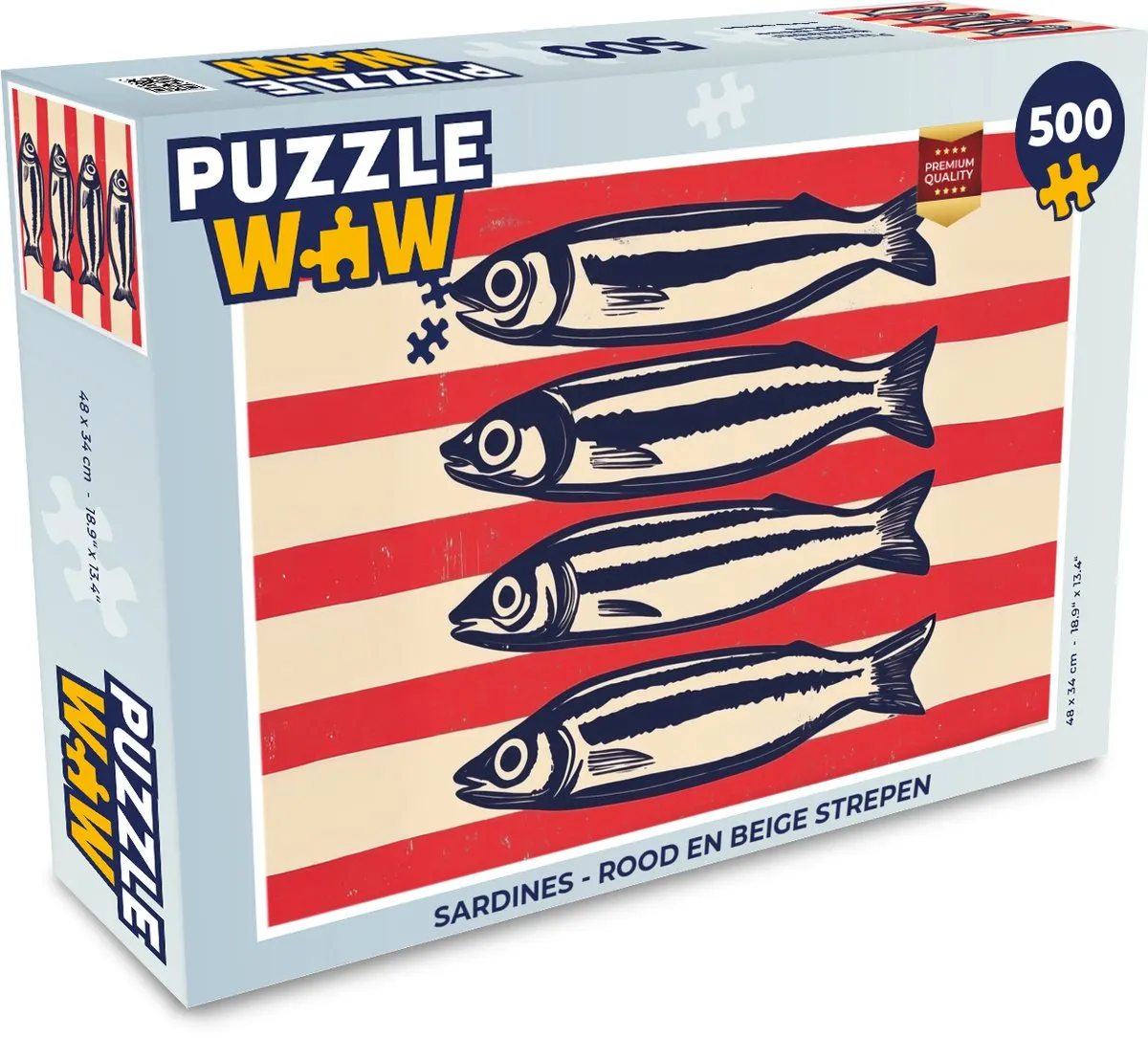 PuzzleWow Sardines Legpuzzel 500 Stuks