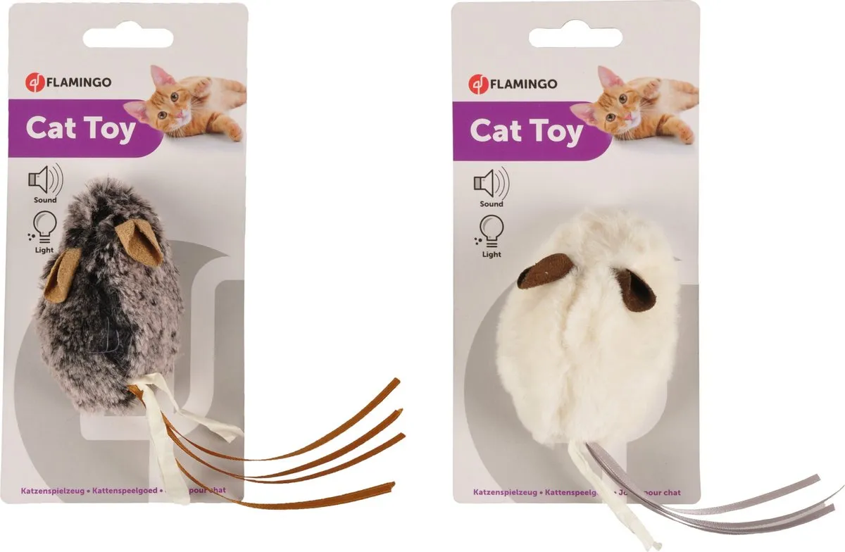 Flamingo Pluche Muis Kattenspeelgoed - 55x3.5x20cm
