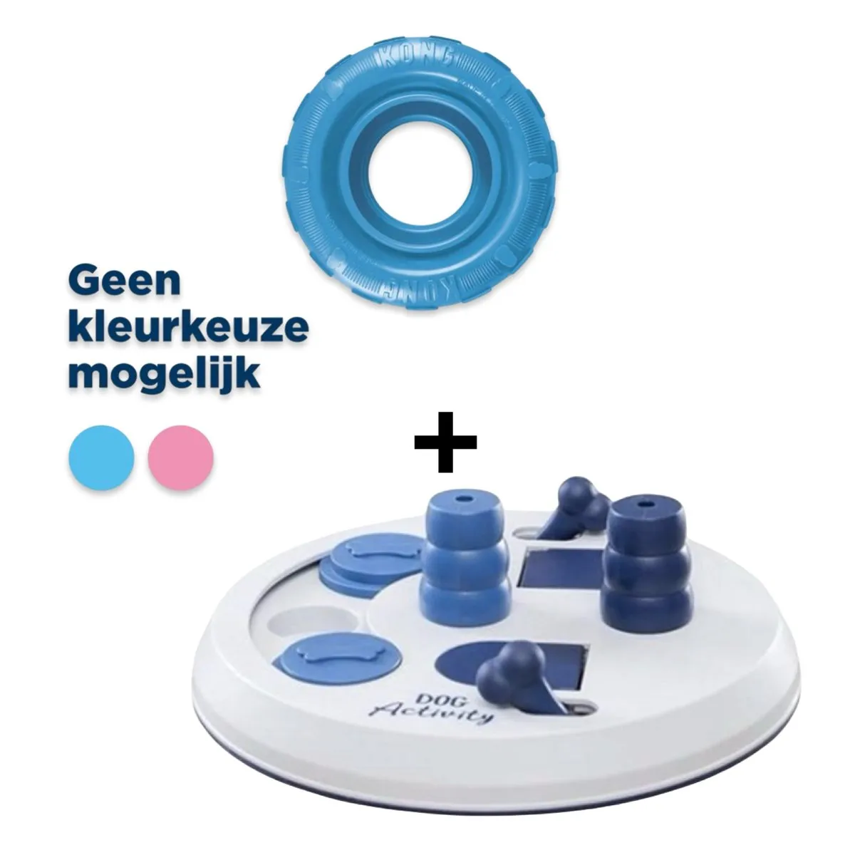 KONG Dog Activity Flip Board + Puppy Tires Combi-Deal