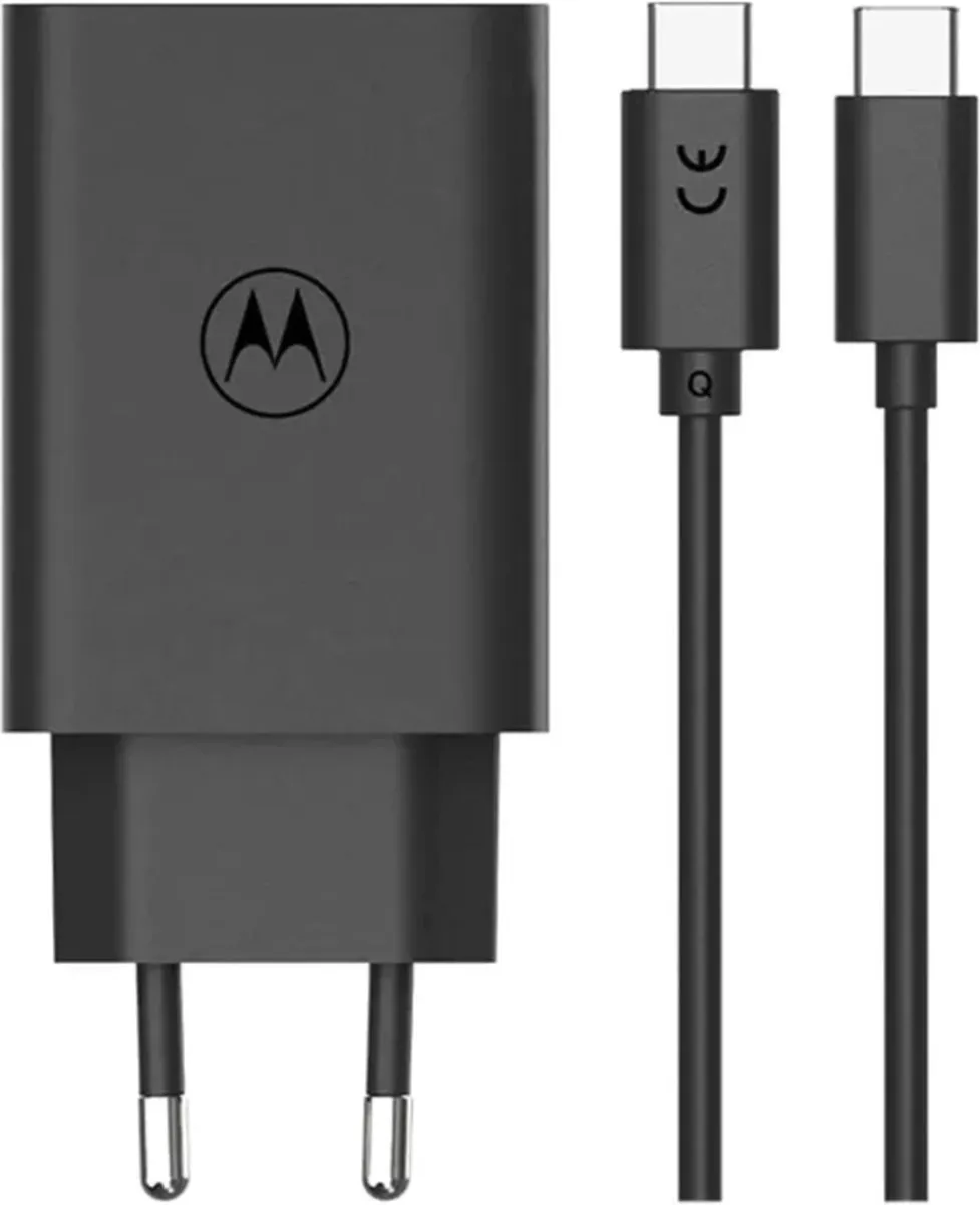 Motorola TurboPower 68W Thuislader - USB-C Kabel SJMC682 - Zwart