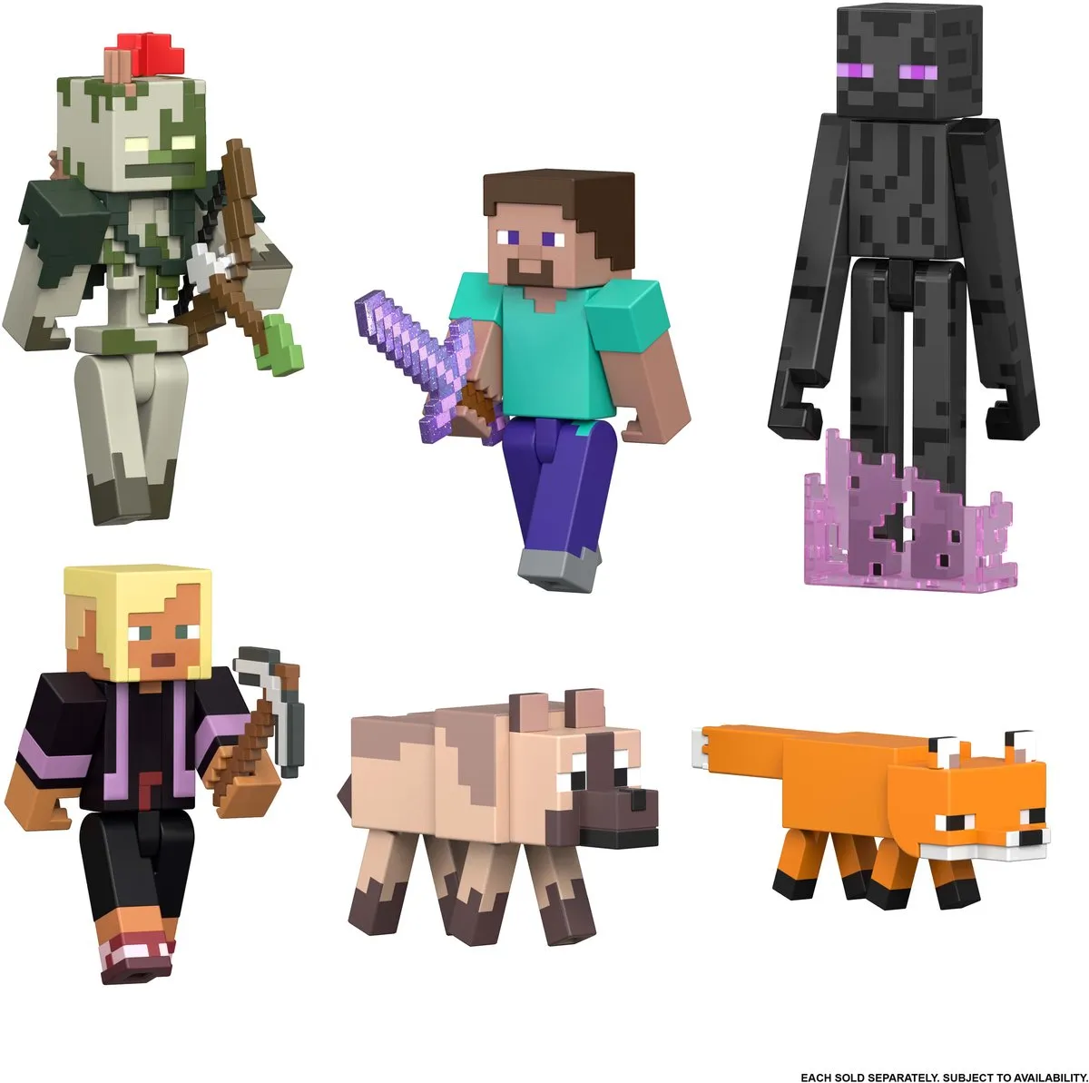 Minecraft Redstone Charged Steve Actiefiguur JJR85