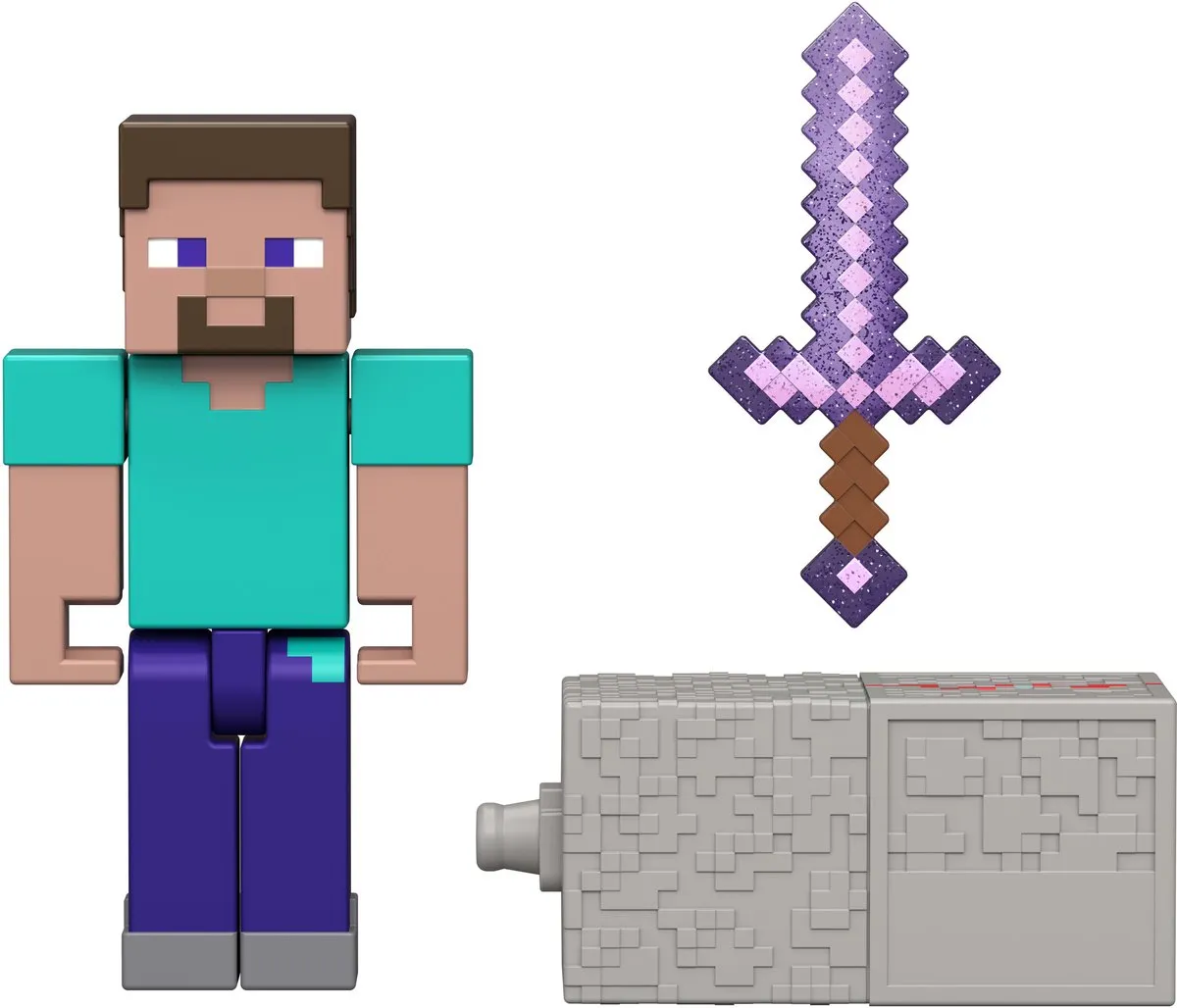 Minecraft Redstone Charged Steve Actiefiguur JJR85