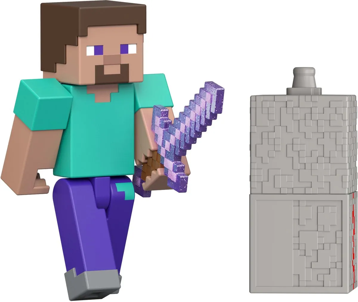 Minecraft Redstone Charged Steve Actiefiguur JJR85